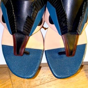 FENDI xLARGERFElLD monster collection exotic slide